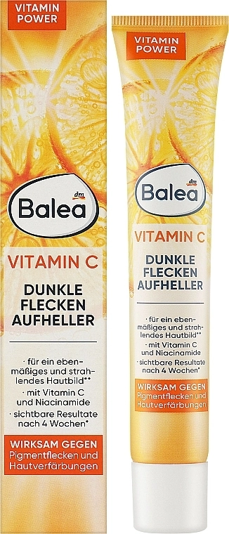 Balea Крем-осветлитель против пигментных пятен Vitamin C Dunkle Flecken Aufheller - фото N2