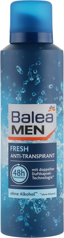 Balea Дезодорант-антиперспирант аэрозольный "Свежесть" Men Fresh Anti-Transpirant - фото N1