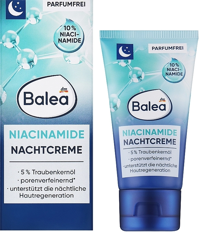 Balea Ночной крем для лица с ниацинамидом Niacinamide Night Cream - фото N2