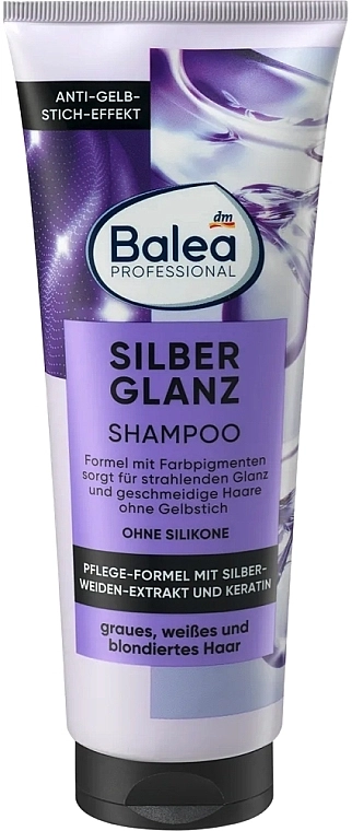 Balea Шампунь для волос "Серебряный блеск" Professional Silberglanz Shampoo - фото N1