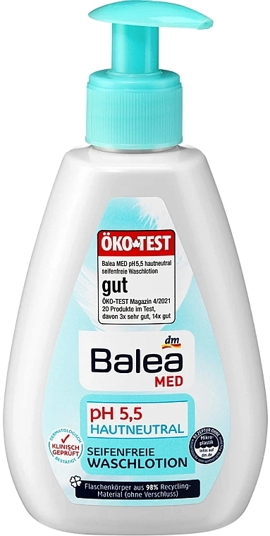 Balea Лосьон для умывания без мыла, pH 5,5 Med Soap-Free Wash Lotion pH 5,5 - фото N2