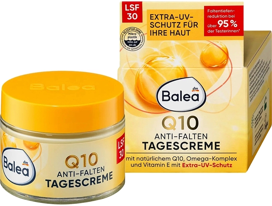 Balea Захисний денний крем проти зморщок Q10 Protective Anti-Wrinkle Day Cream LSF 30 - фото N1