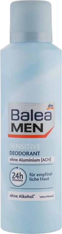 Balea Дезодорант аэрозольный для чувствительной кожи Men Sensitive Deodorant - фото N1