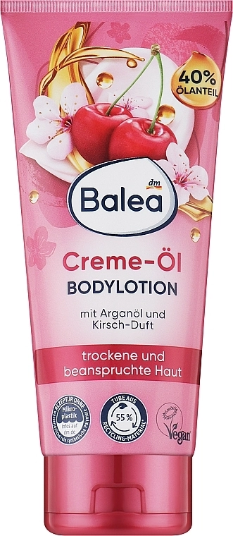 Balea Питательный лосьон для тела с аргановым маслом и ароматом вишни Creme-Ol Bodylotion - фото N1