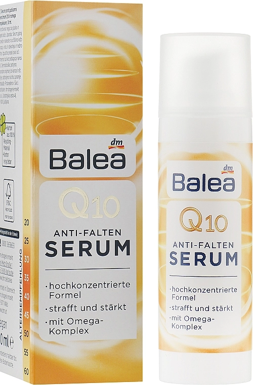 Balea Сыворотка против морщин, для лица Q10 Serum, 300ml - фото N2