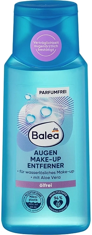 Balea Augen-Make-Up Entferner Засіб для зняття макіяжу навколо очей, без олії - фото N1