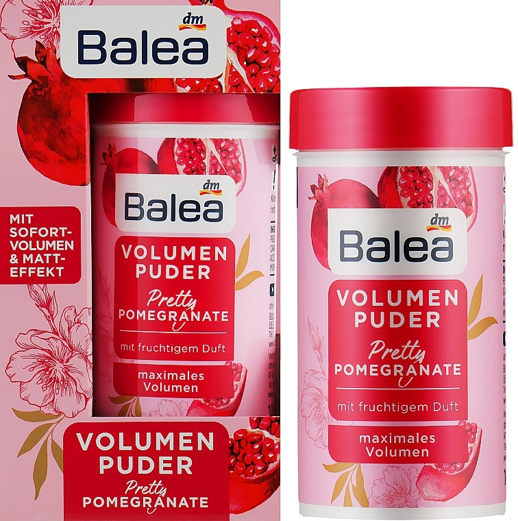 Balea Пудра для объема волос Volume Pretty Pomegranate Powder - фото N2