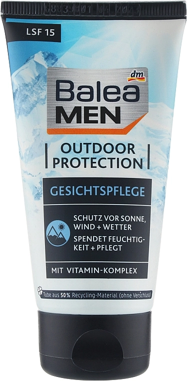 Balea Захисний крем для обличчя Men Outdoor Protection Cream SPF 15 - фото N1