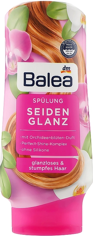 Balea Бальзам-ополіскувач для тьмяного волосся Seidenglanz - фото N2