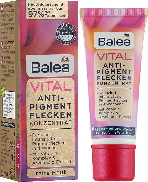 Balea Концентрат против пигментных пятен для лица Vital - фото N3