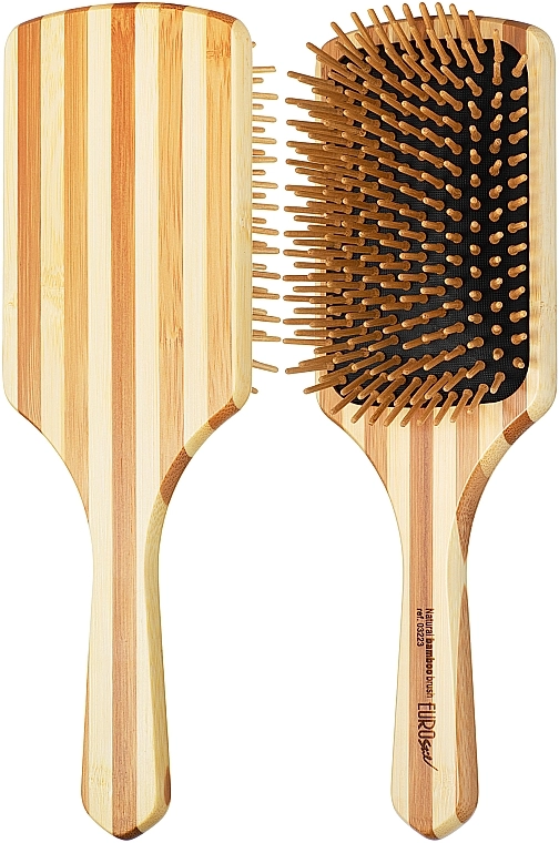 Eurostil Щетка бамбуковая для волос 03223 Bamboo Paddle Large Model - фото N1