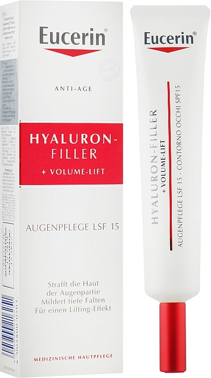 Eucerin Антивіковий крем для контурів очей Hyaluron Filler Volume Lift Eye Cream - фото N1