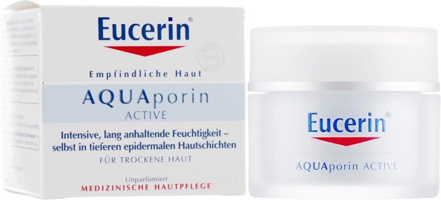 Eucerin Интенсивный увлажняющий крем для сухой кожи лица AquaPorin Active Deep Long-lasting Hydration For Dry Skin - фото N1