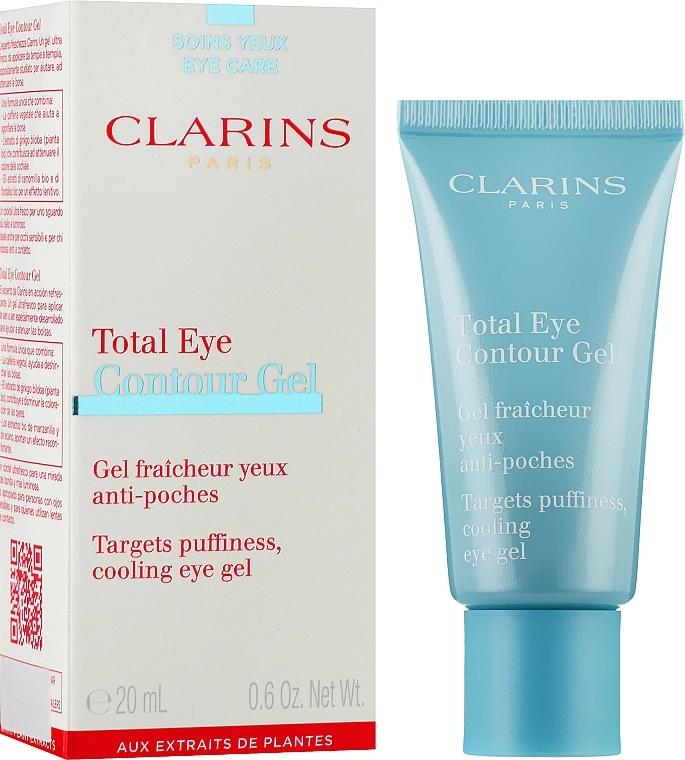 Охолоджувальний гель для усунення слідів втоми навколо очей - Clarins Total Eye Contour Gel, 20 мл - фото N1