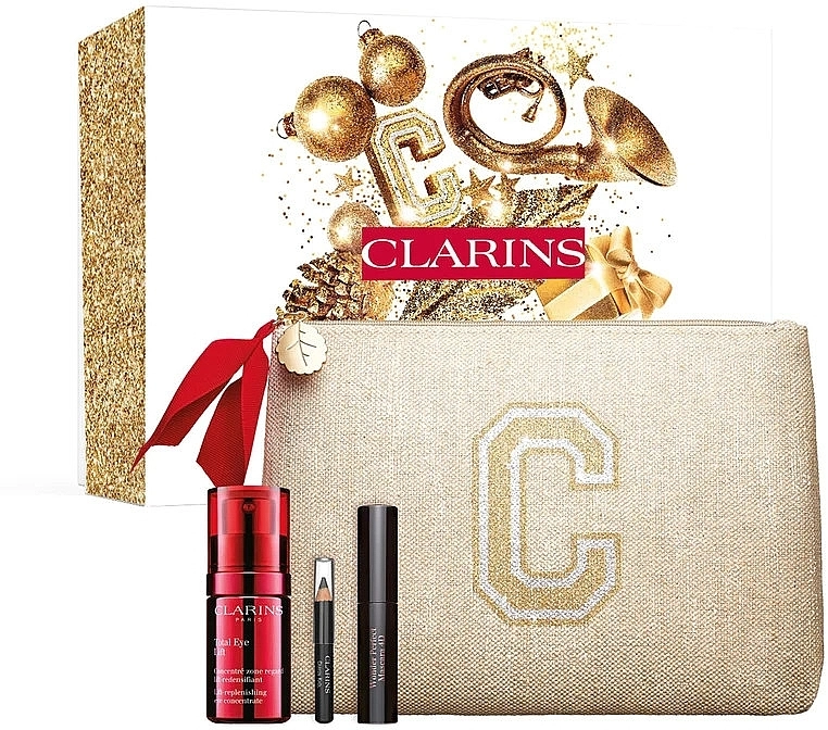 Clarins Multi-Intensive Total Eye Lift Set (eye/conc/15ml + mascara/3ml + eye/pencil/0.39g + bag) Набор - фото N1