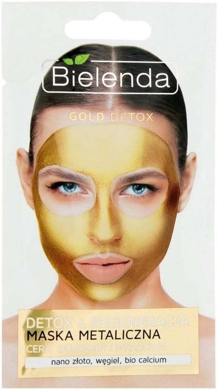 Bielenda Маска с содержанием металлов для зрелой и чувствительной кожи Gold Detox - фото N1