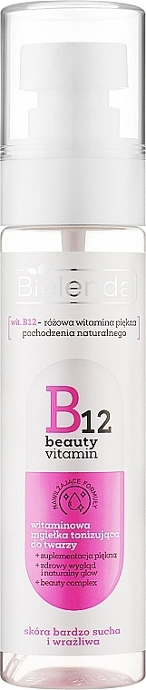 Bielenda Тонізувальний спрей для обличчя B12 Beauty Vitamin Toning Mist - фото N1