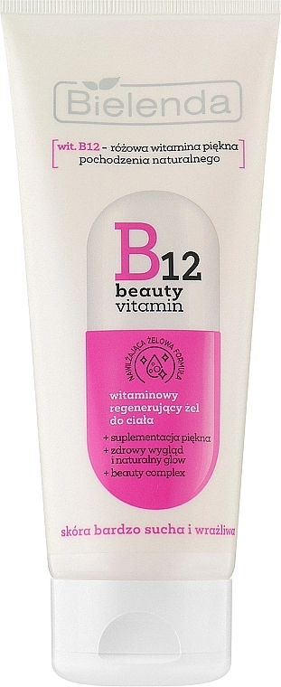 Bielenda Регенерувальний гель для тіла B12 Beauty Vitamin Regenerating Body Gel - фото N1