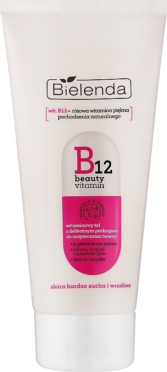 Bielenda Гель для умывания B12 Beauty Vitamin Peeling Face Gel - фото N1