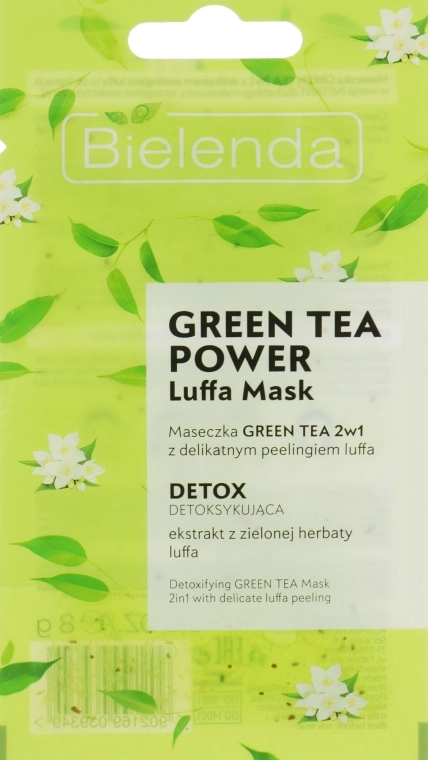 Bielenda Маска для обличчя Green Tea Power Luffa Mask 2in1 - фото N1