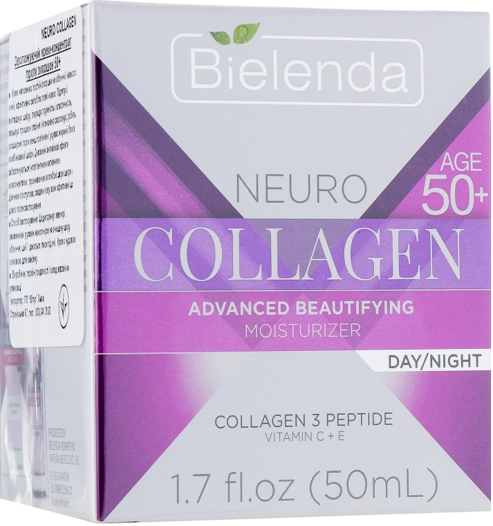 Bielenda Крем-ліфтинг проти зморшок 50+ Neuro Collagen Lifting Anti-Wrinkle Cream - фото N1