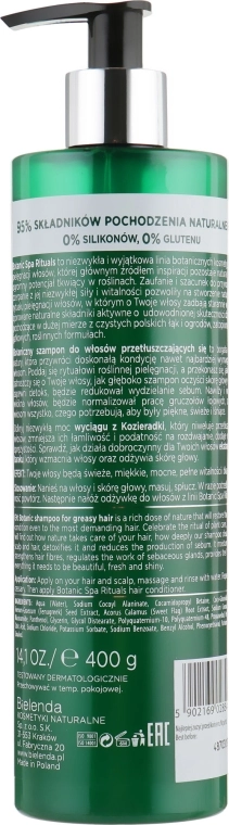 Bielenda Шампунь "Пажитник + Аир" для жирных волос Botanic Spa Rituals Shampoo - фото N2