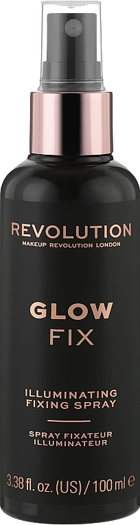 Makeup Revolution Illuminating Fixing Spray Фиксатор макияжа с сияющим эффетом - фото N1