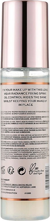 Makeup Revolution Hydrate & Fix Setting Spray Спрей для закрепления макияжа - фото N2