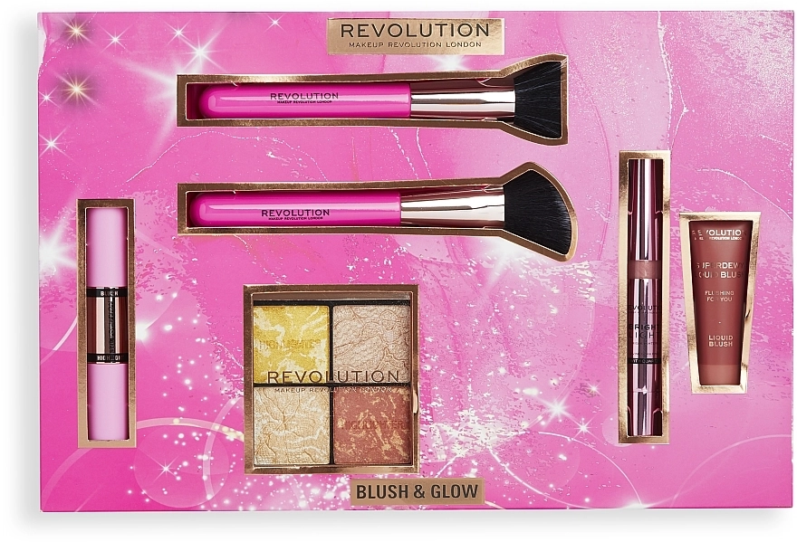 Makeup Revolution Набір, 6 продуктів Blush and Glow Set - фото N2