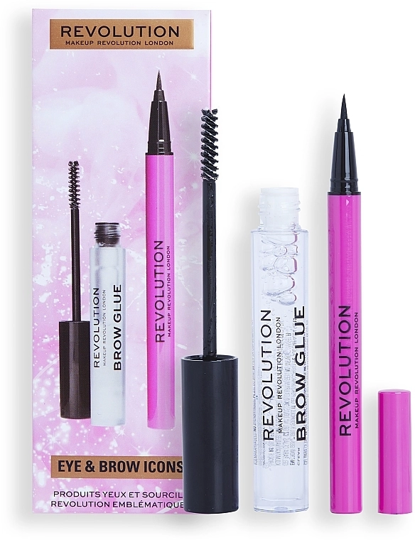Makeup Revolution Eye & Brow Icons Gift Set Набор, 2 продукта - фото N1