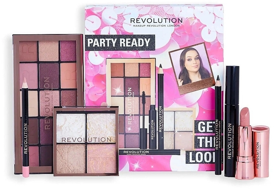 Makeup Revolution Набор, 6 продуктов Get The Look Gift Set Party Ready - фото N1