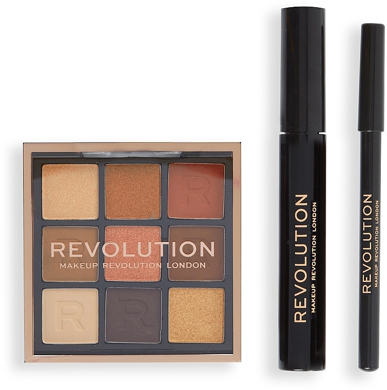 Makeup Revolution Into The Bronze Eye Set Gift Set Набор, 3 продукта - фото N2