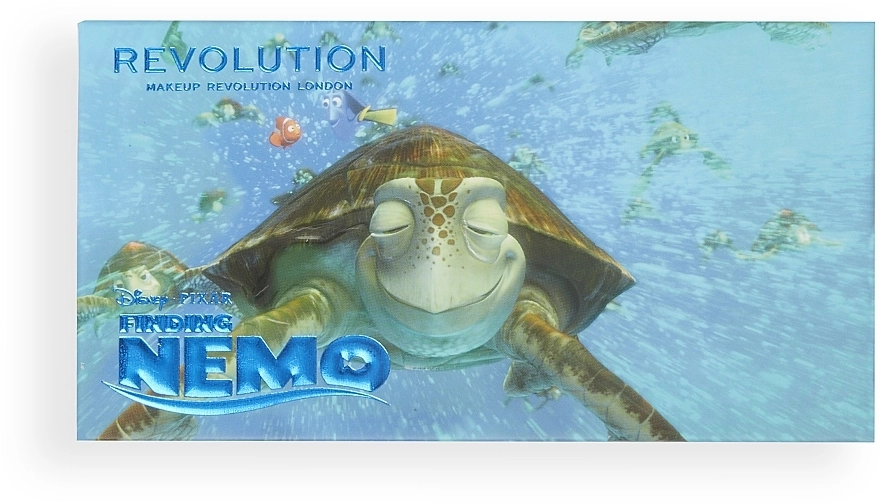 Makeup Revolution Disney & Pixar’s Finding Nemo Fin, Noggin, Dude Shadow Palette Палетка тіней для повік - фото N5