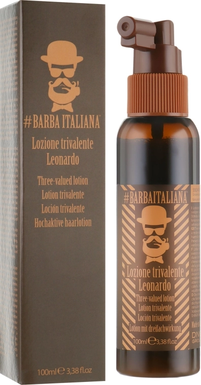 Barba Italiana Тривалентный лосьон для волос Leonardo Hair Lotion - фото N4