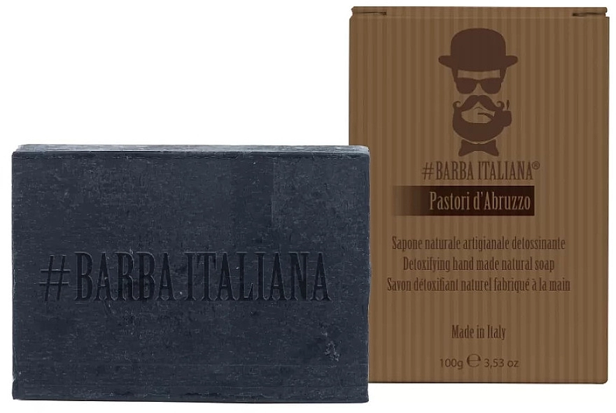 Barba Italiana Натуральное мыло-детокс Pastori d’abruzzo - фото N1