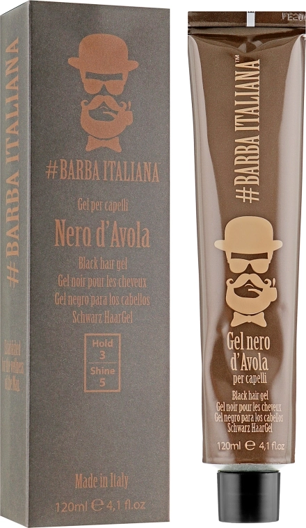 Barba Italiana Чорний гель для волосся D'Avola - фото N1