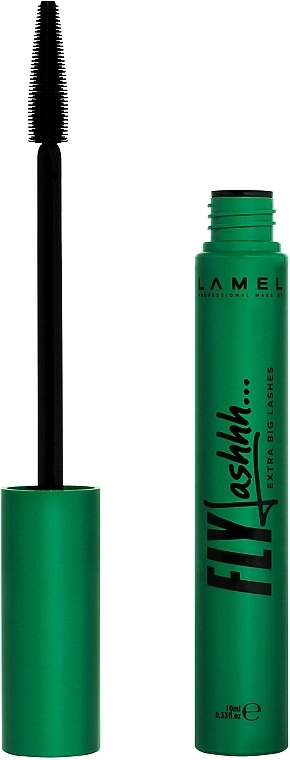 LAMEL Make Up Fly Lashhh Mascara Удлиняющая тушь для ресниц с эффектом накладных ресниц - фото N2