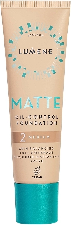 Lumene Matte Oil-Control Foundation SPF20 Матирующая тональная основа SPF20 - фото N1