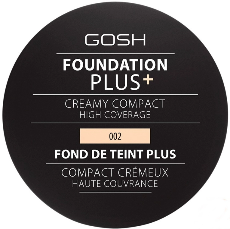 Gosh Copenhagen Foundation Plus+ Creamy Compact High Coverage Компактный тональный крем - фото N1