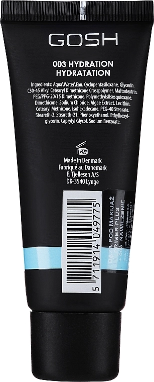 Gosh Copenhagen Gosh Primer Plus Hydration Зволожувальна основа під макіяж - фото N4