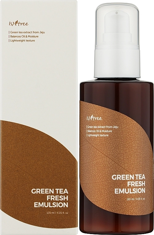 IsNtree Освежающая эмульсия с зелёным чаем Green Tea Fresh Emulsion - фото N2