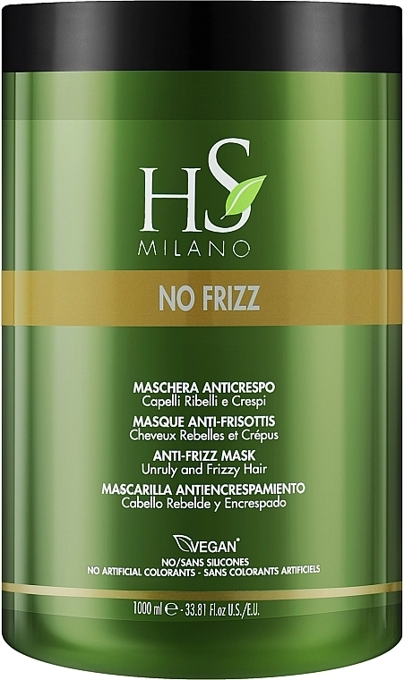 HS Milano Розгладжувальна маска для неслухняного та в'юнкого волосся No Frizz Anti-Frizz Mask - фото N2