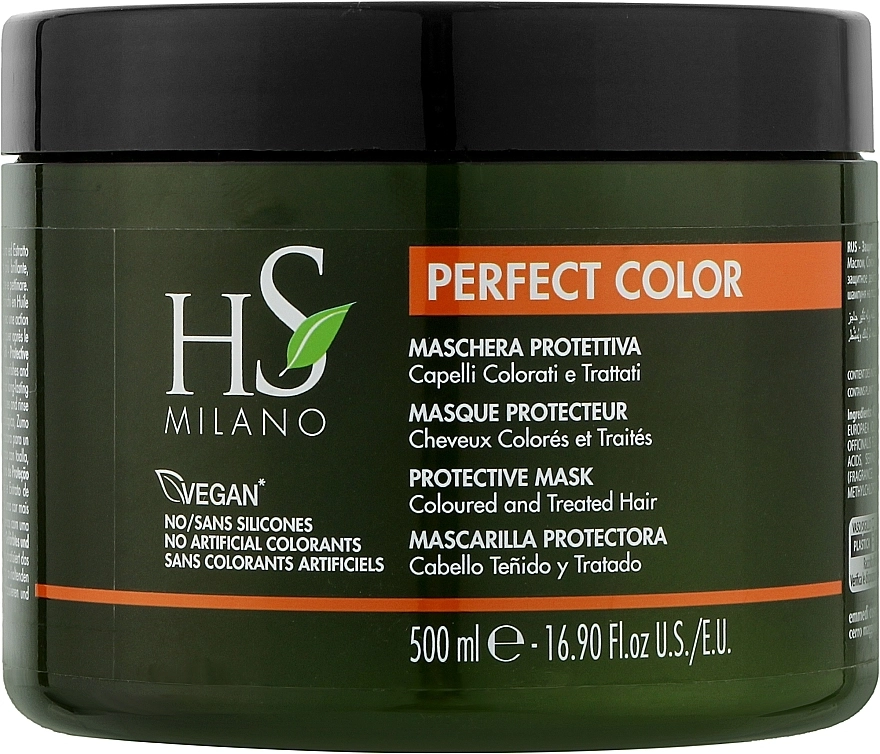 HS Milano Захисна маска для фарбованого волосся Protettivo Mask Perfect Color - фото N1