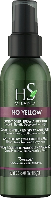 HS Milano Спрей против желтизны для блонда, осветленных и седых волос No Yellow Spray - фото N1