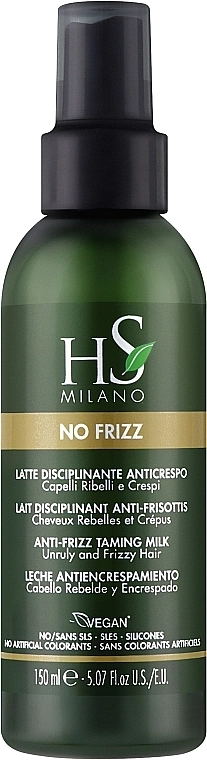 HS Milano Розгладжувальне молочко для неслухняного та в'юнкого волосся No Frizz Anti-Frizz Taming Milk - фото N1