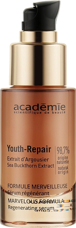 Academie Регенерирующая сыворотка для лица с экстрактом облепихи Youth Repair Regenerating Serum - фото N1