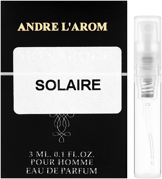 Andre L'arom Andre L`Arom Eau De Parfum "Solaire" Парфумована вода (пробник) - фото N1