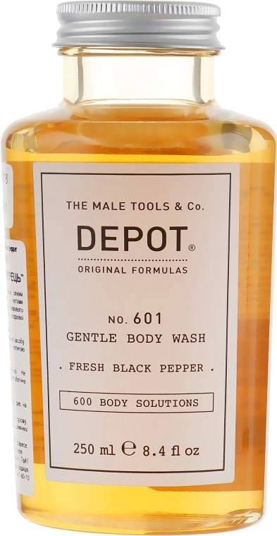 Depot Гель для душу "Свіжий чорний перець" 601 Gentle Body Wash Fresh Black Pepper - фото N1