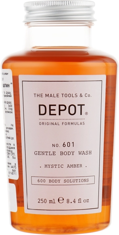 Depot Гель для душу "Містичний бурштин" 601 Gentle Body Wash Mystic Amber - фото N1