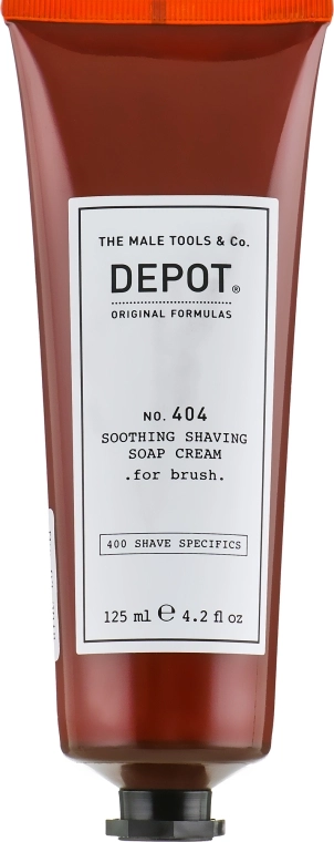 Depot Заспокійливий крем для гоління Shave Specifics 404 Soothing Shaving Soap Cream - фото N3